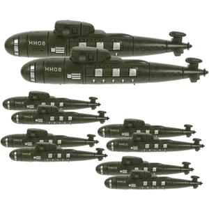 TOYANDONA 12pcs Simulated Submarine Ornament Toys Decor Models Submarines Statue Adornment Kids Playthings Toy Ships Sand Table Submarines Desktop Submarines Model Pp Child Crafts
