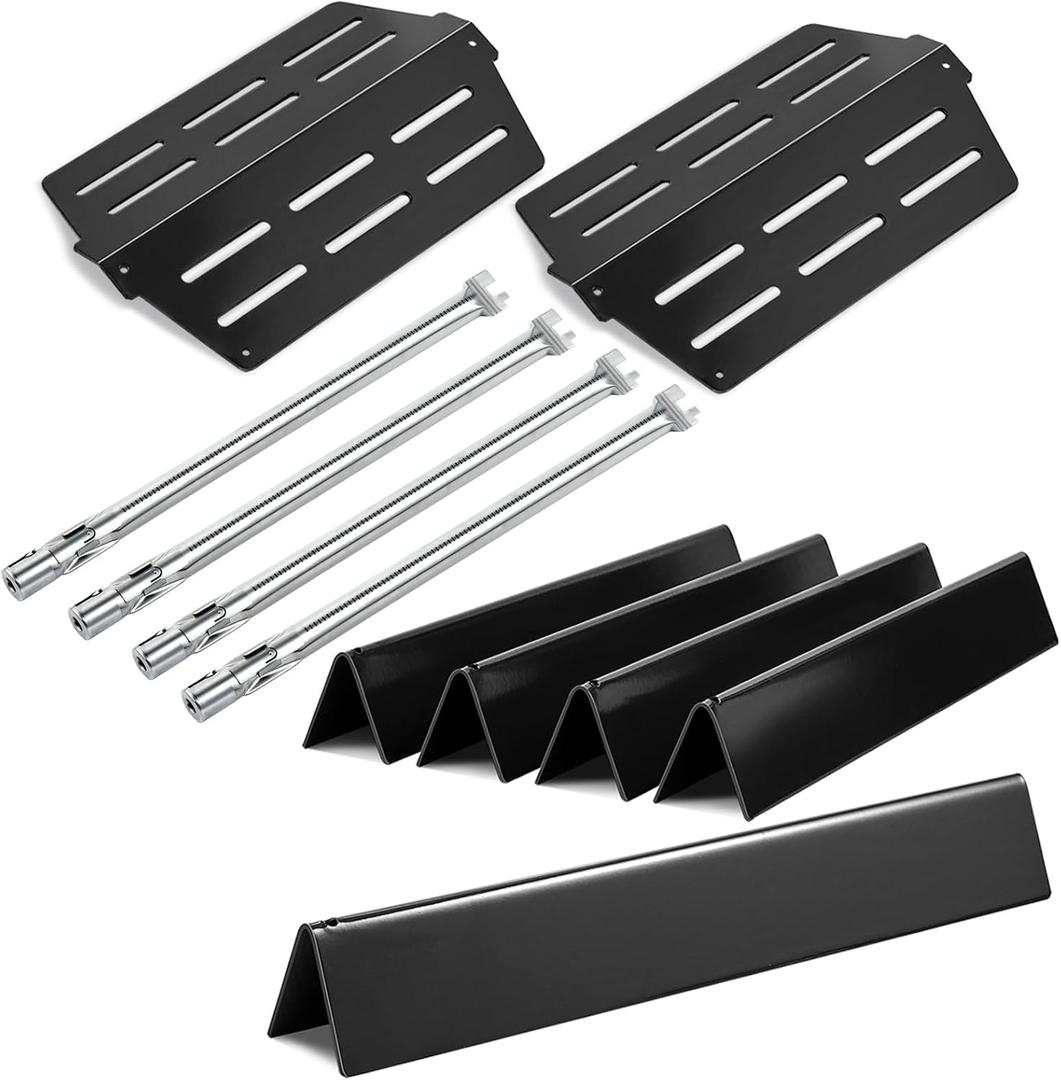 Genesis E-330 Grill 4 Burner 62752 7620 Flavorizer Bars 65505 Heat Deflectors Replacement Parts for Weber Genesis Grill Parts 300 Series with Front Control E-310 E-320 E330 S310 S320 S-330 EP330 7621