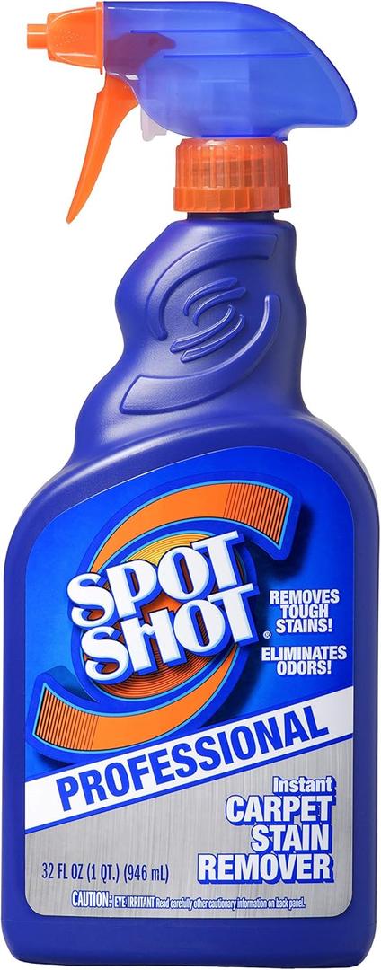 Professional Instant Carpet Stain Remover with Trigger Spray, 32 OZ (2-Pack)