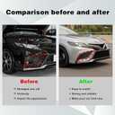 Matte Black, Bumper Fog Light Cover, Front Passenger Side, Compatible with Toyota Camry XSE/SE 2021 2022 2023, Replace# TO1039243 81481-06240 8148106240