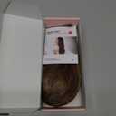 REECHO Ponytail Extension, 8" Short Mini Claw Clip Pony Tail Hair Extensions Natural Soft Feather-Light Tension-Free Ponytail Hairpiece for Women - Light Brown with Golden Ends