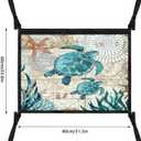 Seaturtle Car Ceiling Cargo Net Pocket Hanging Storage Bag with Zipper 31.5"x21.6" Double-Layer Mesh Car Roof Storage Organizer Long Road Trip Truck SUV Travel Camping