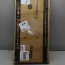 Acrylic Folding TV Tray Table - 23" High Acrylic Table, Foldable Desks for Small Spaces, Living Room, Bed Room, TV Dinner Table with Easy Assembly, 1PCS Transparent Rectangle Tray