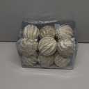 Tnarru 12Pcs Christmas Ball Ornaments Bauble, Decorative Craft Christmas Tree Hanging Ornaments, Xmas Decor for Thanksgiving Wedding Champagne