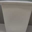 Rubbermaid Small Kitchen Bathroom Trash Can, 9 Gallons, White, Waste Basket for Under Counter/Kitchen/Office/Bedroom/Bathroom