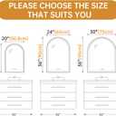 Arched Backlit Mirror Bathroom 24"x36"- Frameless LED Bathroom Mirror with Lights, Fogless, Dimmable, 3 Color Changing, Shatterproof, Touch Sensor