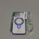 GUAGUA for iPhone 16 Pro Max Case with Stand, Magnetic Clear Cases Plating Edge Invisible Ring Holder Slim Shockproof Protective Kickstand Phone Case for iPhone 16 Pro Max 6.9 inch, Blue