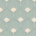 Livelynine 17.5x276 Art Deco Peel and Stick Wallpaper Earthy Grayish Green and Beige Fan Design Self Adhesive Removable Boho Mural Wall Paper Renter Friendly Kitchen Cabinet Contact Paper Waterproof