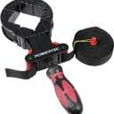 POWERTEC Strap Clamps for Woodworking  Quick Release Band Clamps with Ergonomic Handle, Adjustable Picture Frame Clamp, 13 ft Strap Belt Clamps for Cabinets and Drawers (71101)