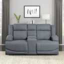 Lexicon Landwood Power Double Reclining Loveseat, Graphite Blue