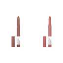 MAYBELLINE Super Stay Ink Crayon Lipstick Makeup Bundle with Built-in Sharpener, Long Lasting Matte Lip Color, 2 Count