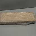 Dwellington Oval Wooden Decorative Tray, Farmhouse Style, Beaded Serving Tray for Living Room, Coffee Table (White Wash)