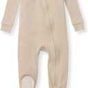 Burt's Bees Baby Boys Organic Cotton, Snug Fit Footed Sleeper Pajamas