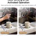 Car Diffusers for Essential Oils with Smart Auto Start-Stop, 2-in-1 Waterless Essential Oil Diffuser with Adjustable Mist Intensity, Cordless Portable Oil Diffuser for Home & Car Cupholder, White