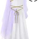 ReliBeauty Kids Greek Goddess Gostume Girls with Headband Size 160