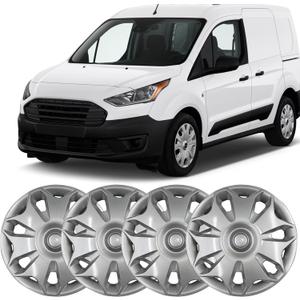 Generic DT1Z-1130-C DT1Z1130C Hubcaps Wheel Covers Compatible with 2014-2020 Ford Transit Connect 16"" Hubcaps/Wheel Covers Set,Silver (Set of 4)# DT1Z-1130-C,DT1Z1130C