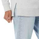 Amazon Essentials Women's Open-Neck Loose-Fit Fleece Tunic Sweatshirt (Gray, XL)
