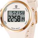 BEN NEVIS NN Watches for Women, Digital Watch Womens Outdoor Sport with Alarm/Stopwatch/Chronograph/Back Light, Gifts for Teen Girls/Women (001-AllOffWhite-B1)