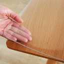 Warmstar Clear Table Protector 2mm Thick, 36 x 72 Inch Clear Table Cover Protector, Plastic Table Cover, Clear Desk Mat Desk Pad, Desk Protector Mat for Coffee Table, Writing Desk, Dining Room (36X72inch)