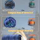 Frelaxy Compression Sack, Ultralight Sleeping Bag Stuff Sack Compression Stuff Sack - Space Saving Gear for Camping, Hiking, Backpacking (Turquoise, M)