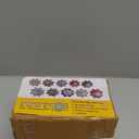 Set of 10 Handmade Flower Ceramic Knobs | Colorful Multi Design Ceramic Cabinet Knobs | Drawer Pulls Ideal for Home, Kitchen or Office | Drawer Knobs Comes with 1 Wrench, Screw Cap & Bolts