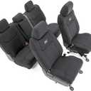 Rough Country Neoprene Seat Covers for Toyota Tundra Crew Cab (2014-2021) - Waterproof & UV Resistant, Foam Padded, Front & Rear Seat Cover Set