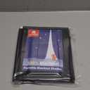 Sumobaby Blackout Curtains for Bedroom 84"x70"Portable Black Out Window Cover with Heat-Resistant Hook&Loop Tape,100% Blackout Shades No Drill Blinds for Windows DIY Cut Fit for Nursery,TV Room(Black)