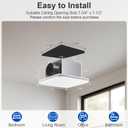 Bathroom Exhaust Fan, 110 CFM 1.0 Sone Quiet Bathroom Fan, Ceiling Mount Ventilation Fan for Home/Office/Hotel, 26W Energy-Saving, Square, White