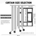indistar Star Cutout Kids Window Blackout Curtains for Girl Bedroom Window Room Darkening Curtains & Drapes Baby Nursery Curtains (2 Panel, 52W x 84L inch,Beige)