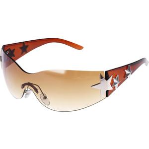 Nydotd Rimless Y2K Sunglasses Wrap Around Trendy Glasses for Women Men Frameless Sun Glasses 2000S Fashion Cool Shield Shades