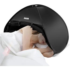 NKM Sleep Den Blackout Bed Tent,Perfect Blackout Curtains Alternative Like Slumber Pod,Suitable for Twin,Full,Queen and King Size,Also Apply to Bottom Bunk Bed Curtain or Top