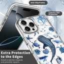 for iPhone 15 Pro Max Case,Compatible with MagSafe,The Transparent TPU Silicone Protects The Phone Case from Drops, Slips and Fingerprints.Blue Ocean Whale Shark Octopus Turtle Collage