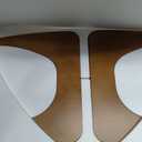 JCAJCA Coffee Table for Living Room Mid Century Modern Center Table with Glass Top and Wood, 32 Inch, Brown/ Walnut