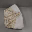 48 Inch Christmas Tree Skirt,White and Gold Faux Fur Xmas Tree Skirt,Thick Plush Velvet Tree Skirt for 4ft/6ft/7.5ft/9ft Christmas Trees,Large White Christmas Tree Skirt for Holiday Decoration