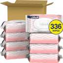 Cottonelle Fragrance Free Flushable Wet Wipes, Adult Wet Wipes, 8 Flip-Top Packs, 42 Wipes Per Pack