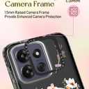 2 x Lotadilo Cute Case for Moto G Power 2026/2025/Play 5G 2025 for Women Girls - Funny Dried Flower Design Compatible with Magsafe Ring Holder Magnetic Stand Kickstand Fashion TPU Phone Covers Kawaii
