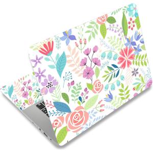 Laptop Skin Sticker Decal 15-15.6 Inches, Universal Reusable Vinyl Sticker for 12.1 13 13.3 14 15.4 Inches Netbook/Notebook PC, Waterproof & Scratch-Resistant (Flowers, Leaves)
