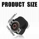 TPS Throttle Position Sensor, Throttle Body Position Sensor Compatible with Dodge Ram 1500/2500/3500 Jeep Commander/Grand Cherokee Chrysler Replace #5017479AA, 5014479AA (Black)