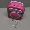 My Secret Portable Karaoke with 2 Microphones, Aux-in Jack, Karaoke Function, Pink,