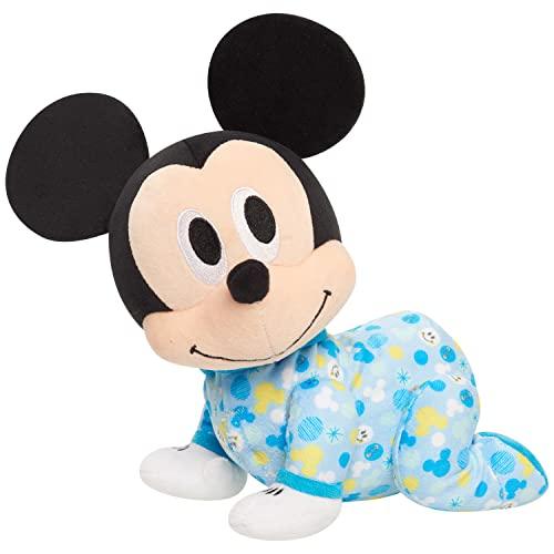 Disney Baby Musical Crawling Pals Plush, Mickey Mouse, Interactive Crawling Plush, Stuffed Animal, Kids Toys for Ages 09 Month by Just Play
