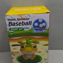 Water Sprinkler Baseball Toy for Kids with Splash Pad Outdoor Toddler Toys Kids with 2 Sprinkler Heads 360 Rotating Spray Water Baseball, Toddler Summer Activities for 3-8 Years Old Boys & Girls