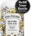 Poo-Pourri Before-You-Go Toilet Spray Refill, Original Citrus, 16 Fl Oz, Up to 800 Uses, Bathroom Odor Deodorizer with Essential Oils for Home or Work, Lemon, Bergamot and Lemongrass Scent