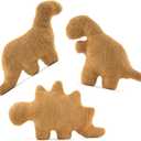 3 Packs Dino Nugget Pillow Set, Funny Chicken Nugget Plushie Birthday Gift, Dino Decorative Throw Pillow for Kids Room Decor, Dinosaur Stuffed Animal Idea Birthday Gift for Teens Kids and Adult (Small)