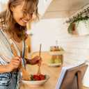 Beautiful Cookbook Stand for Your Kitchen Counter - Solid Wood Stand Easily Keeps Cook or Recipe Books Open for Convenient Cooking - Perfectly Fits Your iPad/Tablet and Enhances Any Kitchen Decor