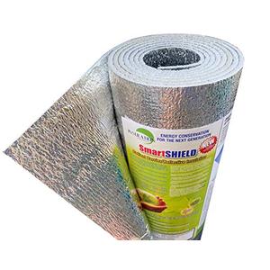 INSULATION MARKETPLACE SmartSHIELD -3mm 16 inchx25Ft Reflective Insulation roll, Foam Core Radiant Barrier, Thermal Insulation Shield - Engineered Foil (Pack of 2)