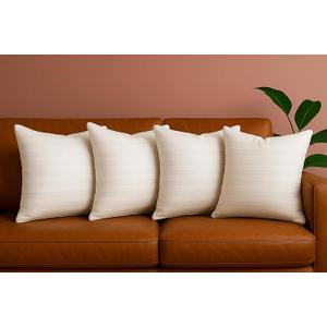 Trendy Home 18x18 Throw Pillow Insert (Set of 4, White) Bed and Couch Pillows Stuffer Hypoallergenic Decorative Home Indoor Outdoor Sofa Pillow Filler (Machine Wash, 4 Pack)