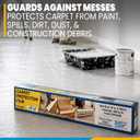 ZIP-UP 24" x 200' Carpet Protection Film, Self Adhesive, Easy Installation