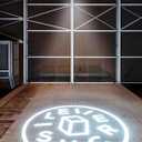 30W Logo GOBO Projector, HD LED Light for Business, Dual Cooling System, DJ Effect Light Projector with Free Glass Lens and Remote Control, Rotational, for Indoor Use (Black)