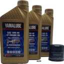 Yamaha Viking 700/ Viking VI 700 (2014-2024) all Models Oil Filter Change Kit Yamaha Part# 5GH-13440-80-00 and 3 Quarts High Performance LUB-10W40-FS-12