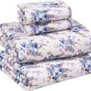 RUVANTI Queen Cotton Percale Bed Linen Set Soft Breathable - Deep Pocket 4Pcs Maple